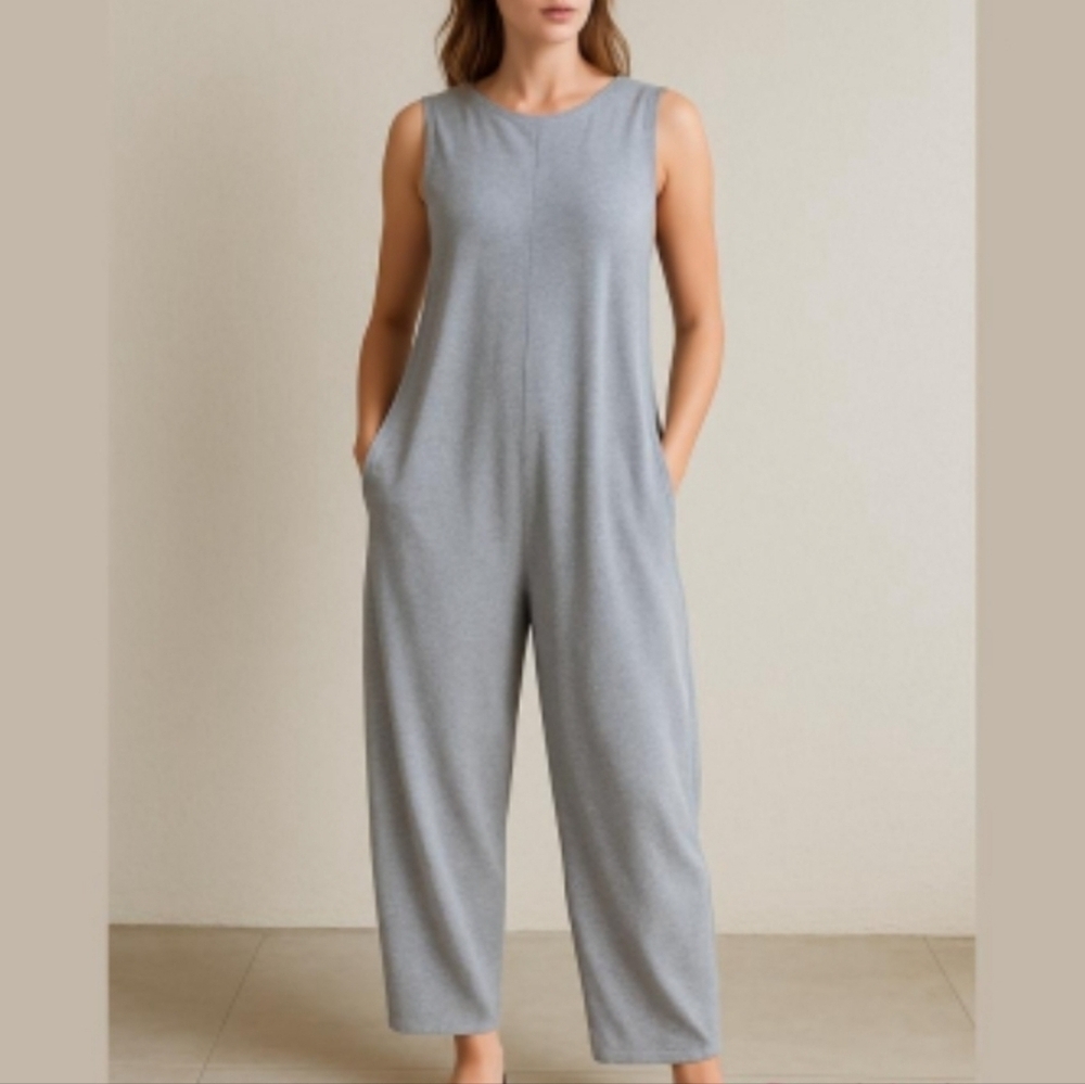 Japanese Design Italy made Ma'ry'ya gray cotton oversized jumpsuit L